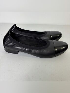 David Tate Nikki Leather Ballet Flats